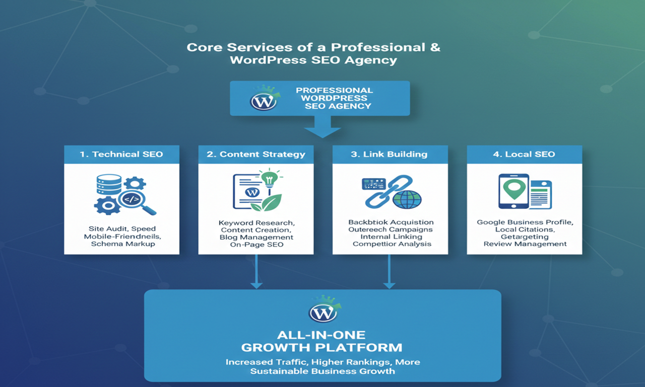 Core Services of a Professional WordPress SEO Agency